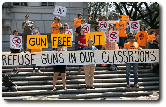 Se autorizan las armas en la Universidad de Texas