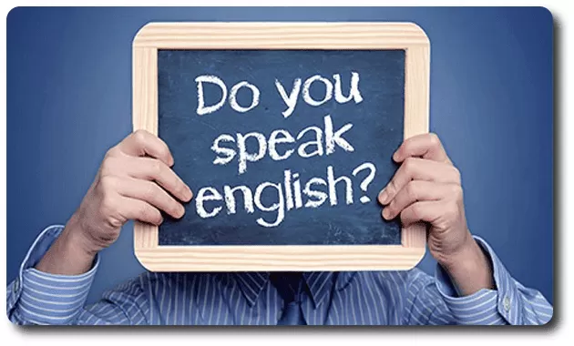 cartel donde pone do you speak english