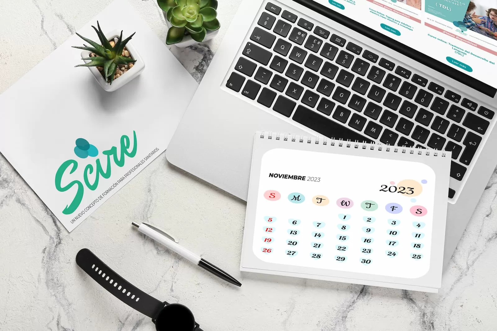 logopeda portatil calendario 