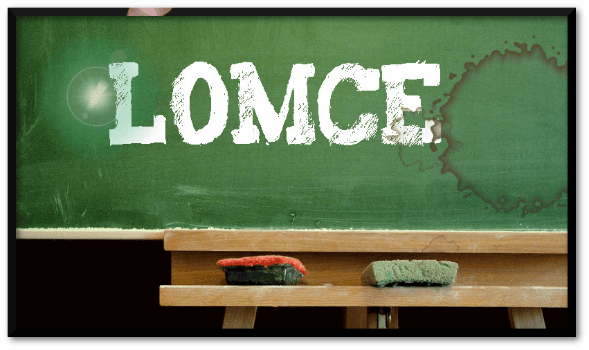 Lomce, ley orgánica para la mejora de la calidad educativa.