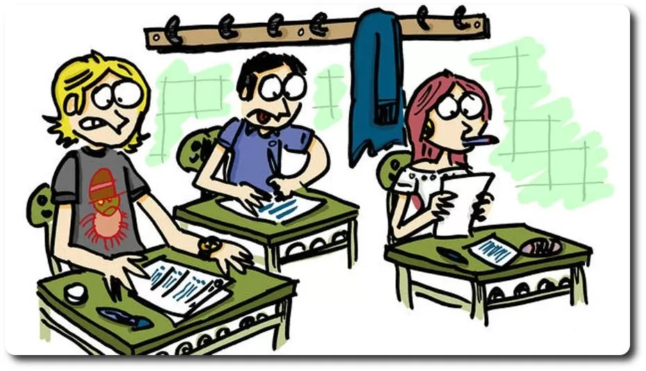 No estudiar para el examen